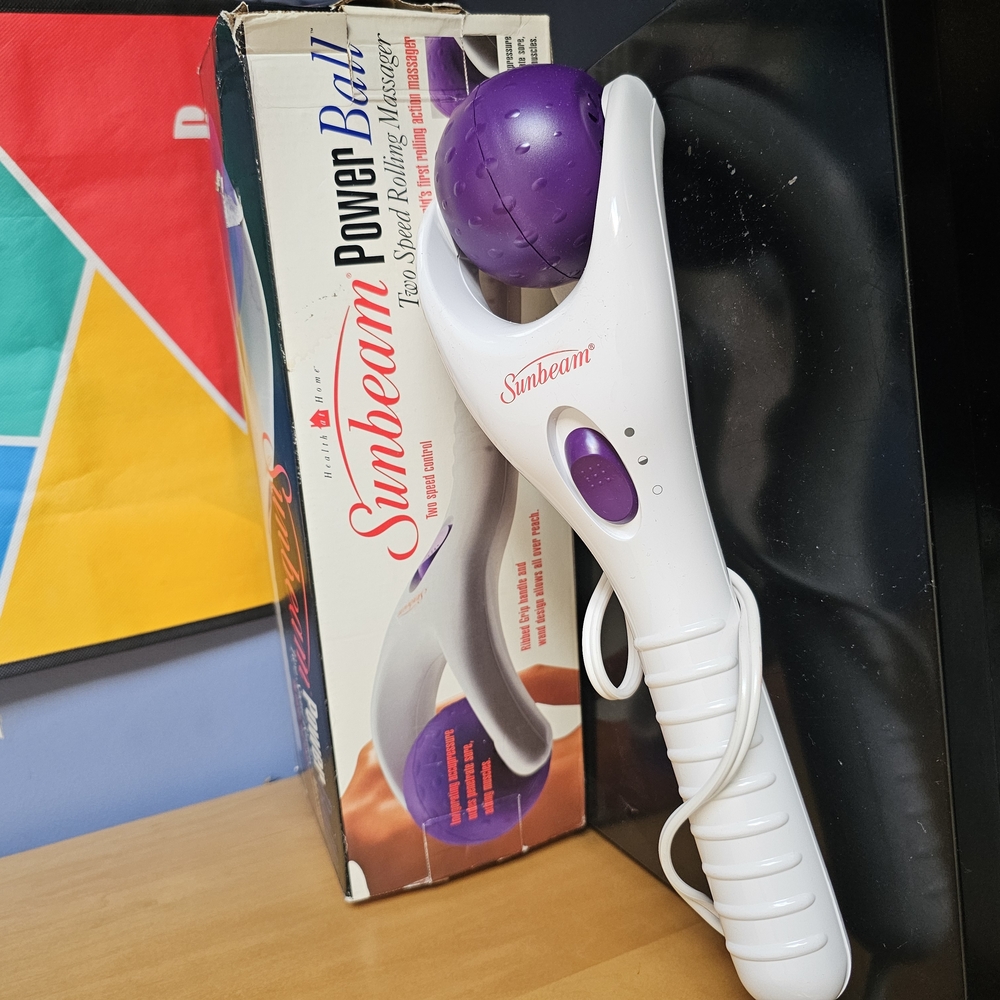Sunbeam Power Bar Massager - White and Purple
